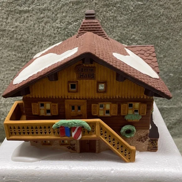 Department 56 Bavarian House Holiday Decor - Gray and White - Picture 3 of 12